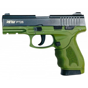 СХП Охолощенный пистолет Retay PT26 Full-auto Taurus, кал. 9 мм, зеленый